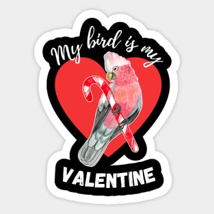 My Bird is My Valentine - Galah Sticker